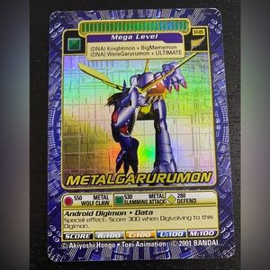 Metalgarurumon ST-85 Holo Foil 2001 Digimon Trading Card